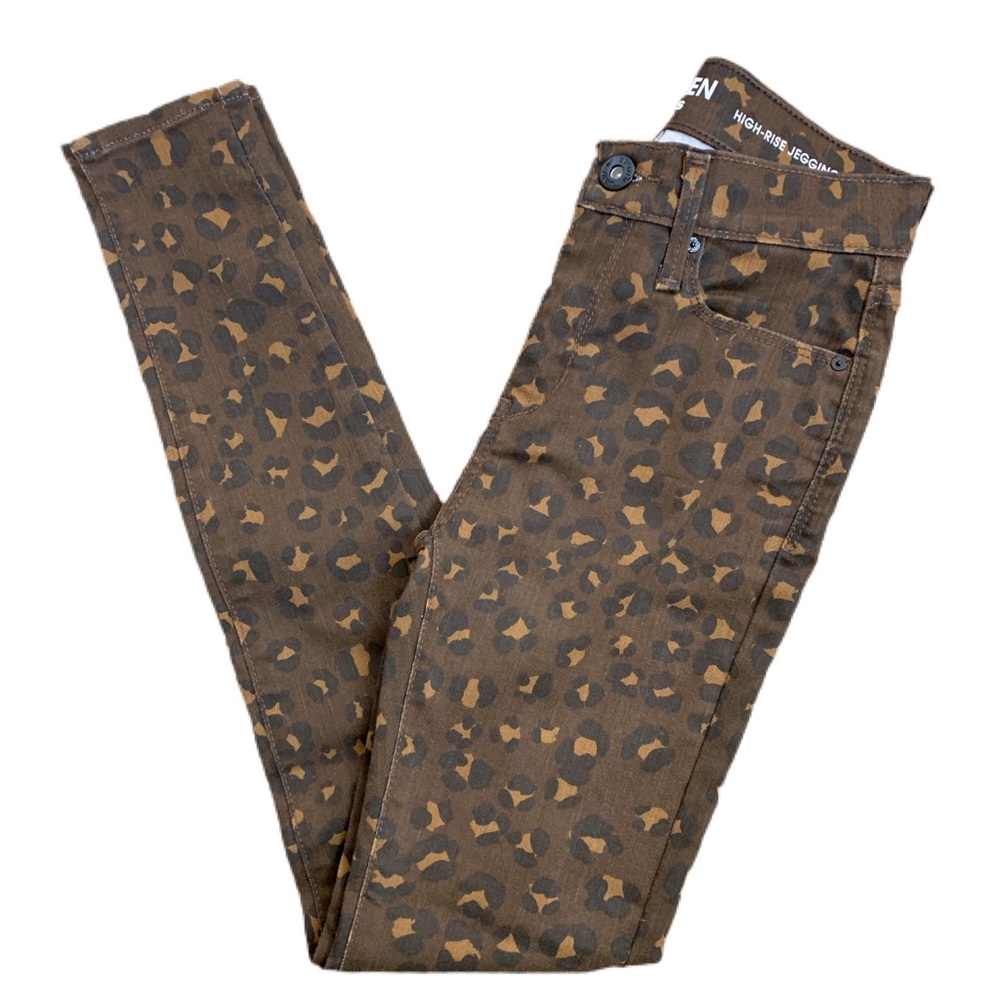 Denizen Levis Leopard Cigarette Jeans Jegging Size 25